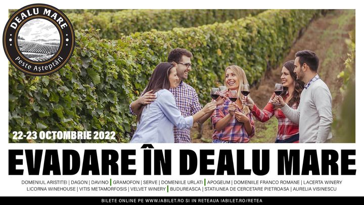 Evadare in Dealu Mare (3rd edition). Come visit the wineries on October 22nd and 23rd, 2022!