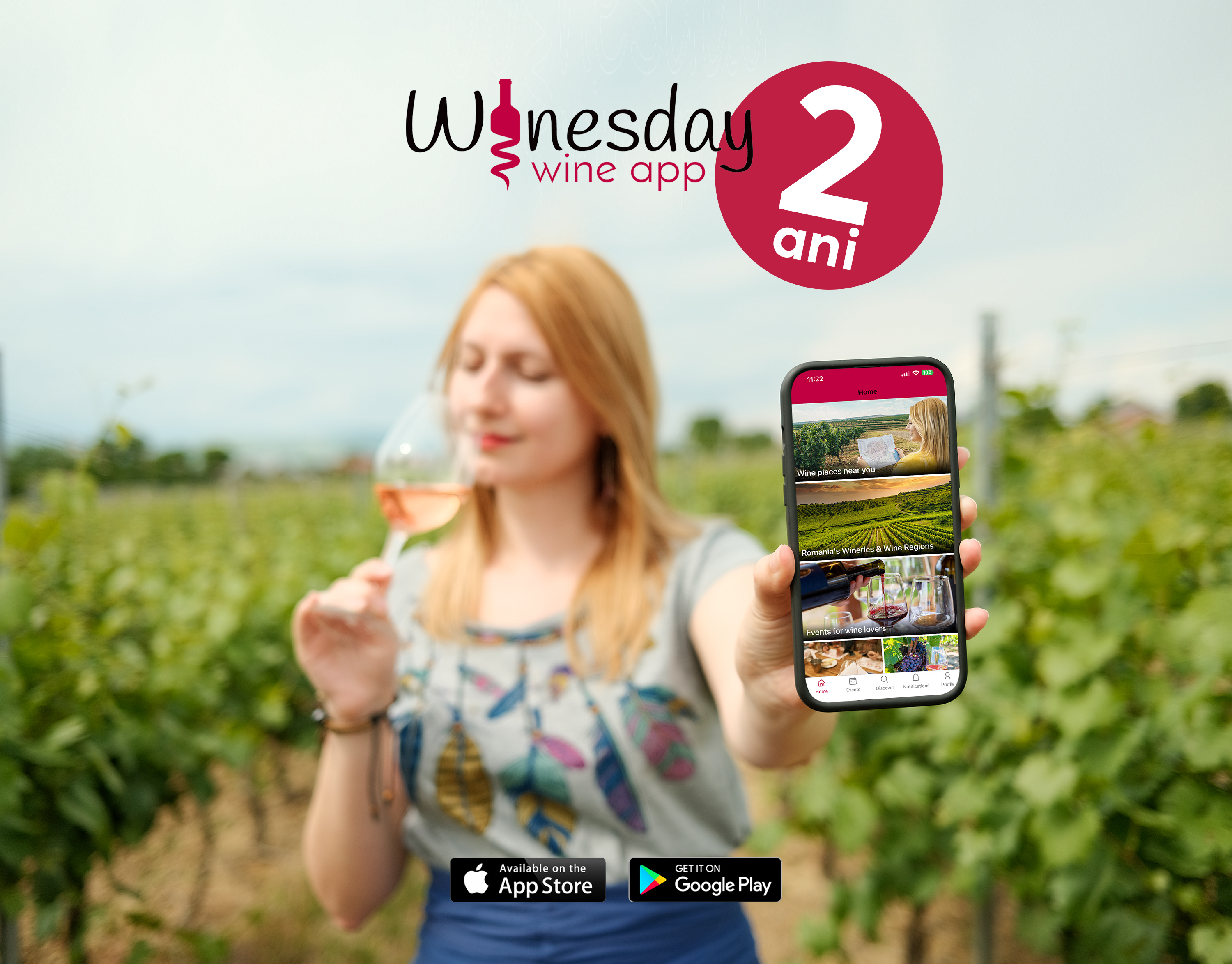 2 ani de Winesday App